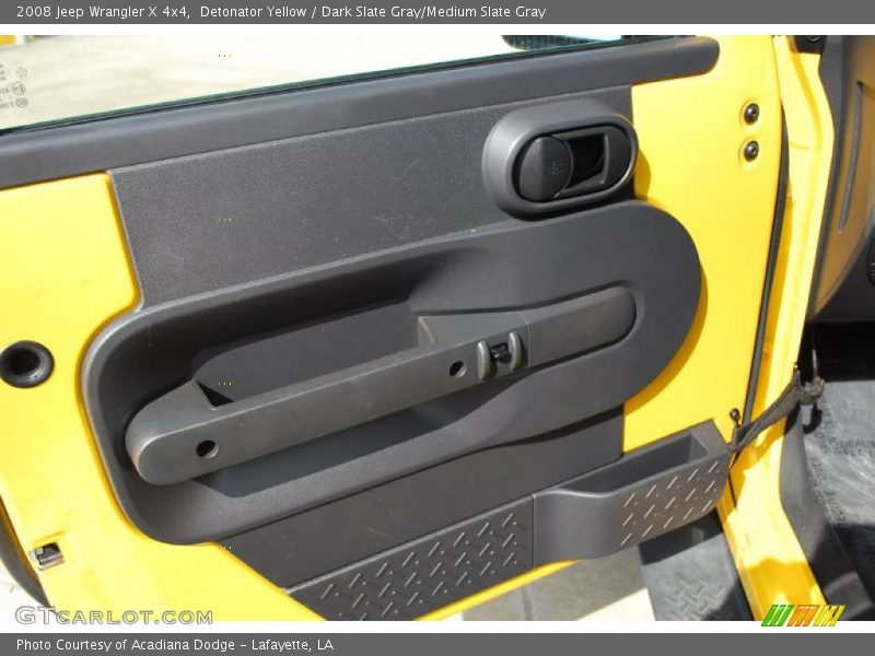 Detonator Yellow / Dark Slate Gray/Medium Slate Gray 2008 Jeep Wrangler X 4x4