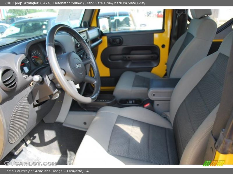 Detonator Yellow / Dark Slate Gray/Medium Slate Gray 2008 Jeep Wrangler X 4x4
