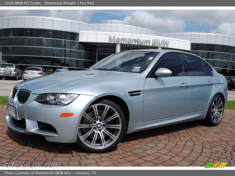 Silverstone Metallic / Fox Red 2008 BMW M3 Sedan