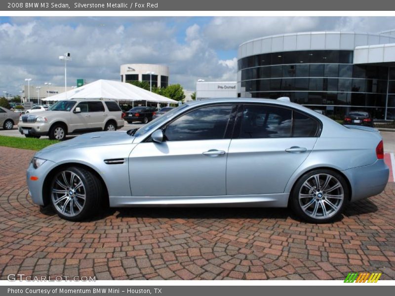 Silverstone Metallic / Fox Red 2008 BMW M3 Sedan