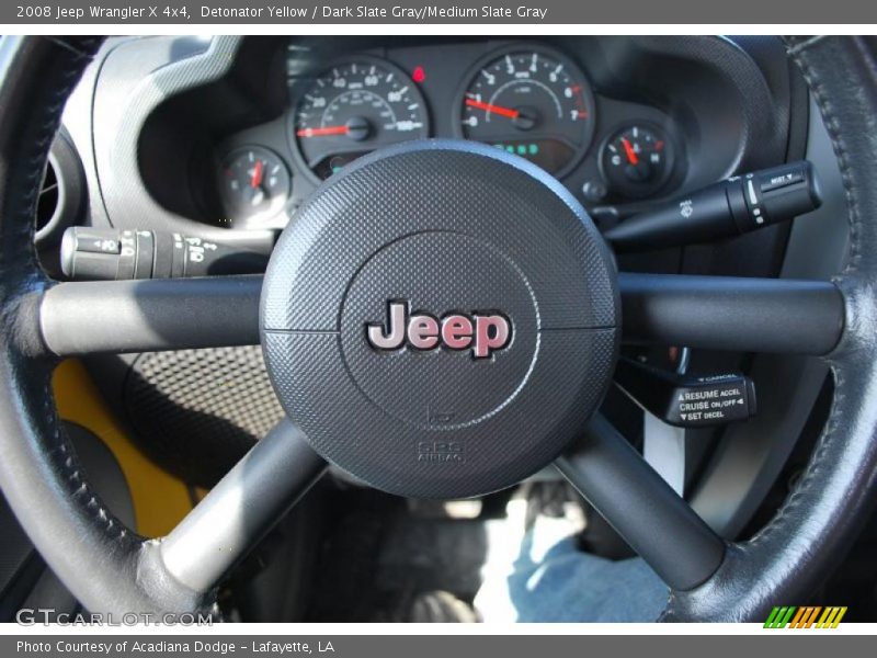 Detonator Yellow / Dark Slate Gray/Medium Slate Gray 2008 Jeep Wrangler X 4x4