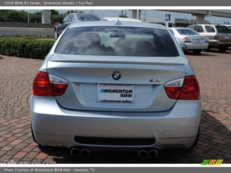 Silverstone Metallic / Fox Red 2008 BMW M3 Sedan