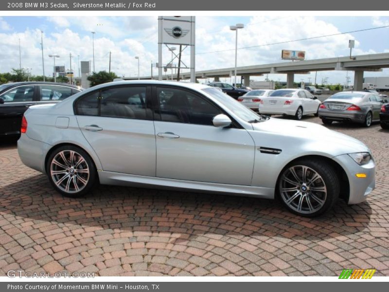 Silverstone Metallic / Fox Red 2008 BMW M3 Sedan