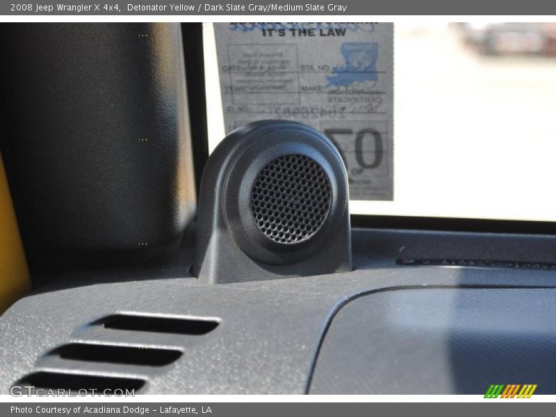 Detonator Yellow / Dark Slate Gray/Medium Slate Gray 2008 Jeep Wrangler X 4x4