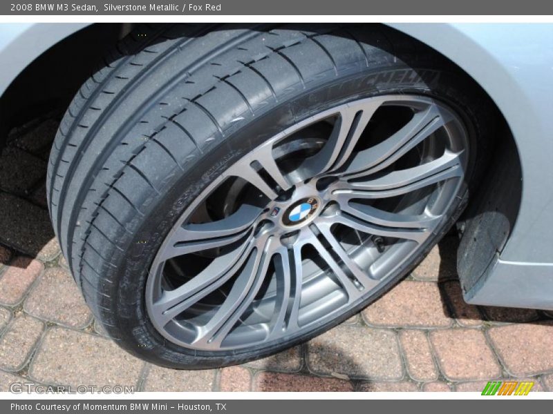 Silverstone Metallic / Fox Red 2008 BMW M3 Sedan
