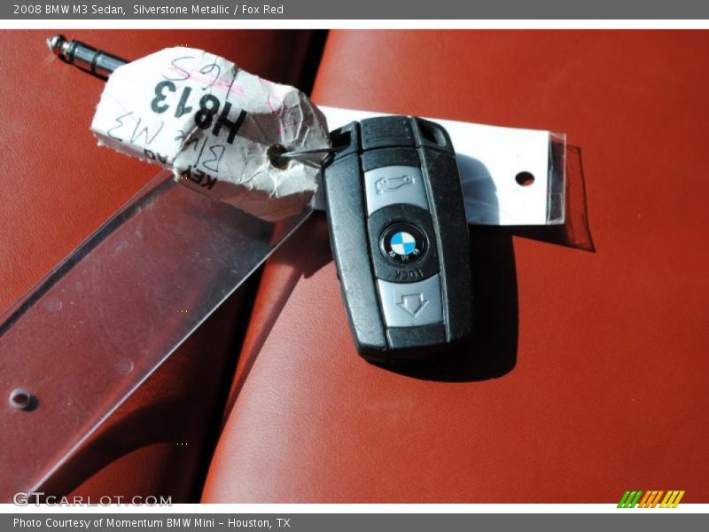 Silverstone Metallic / Fox Red 2008 BMW M3 Sedan