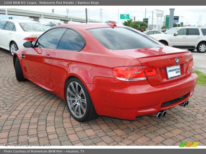 Melbourne Red Metallic / Bamboo Beige 2008 BMW M3 Coupe