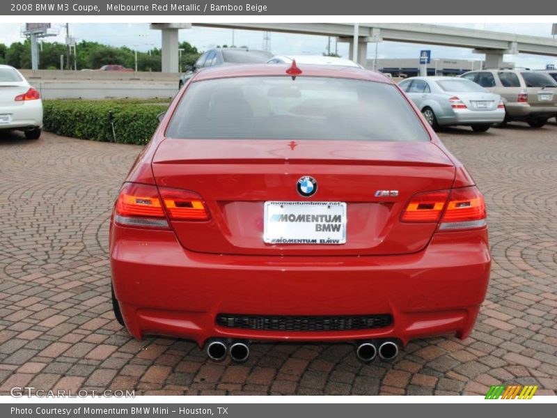 Melbourne Red Metallic / Bamboo Beige 2008 BMW M3 Coupe
