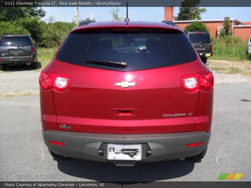 Red Jewel Metallic / Ebony/Ebony 2011 Chevrolet Traverse LT