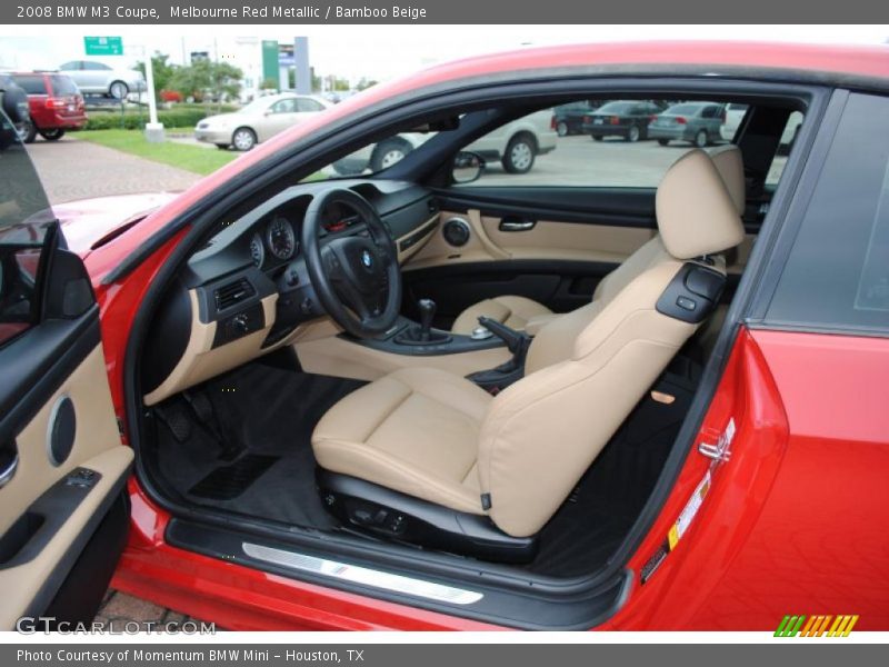 Melbourne Red Metallic / Bamboo Beige 2008 BMW M3 Coupe