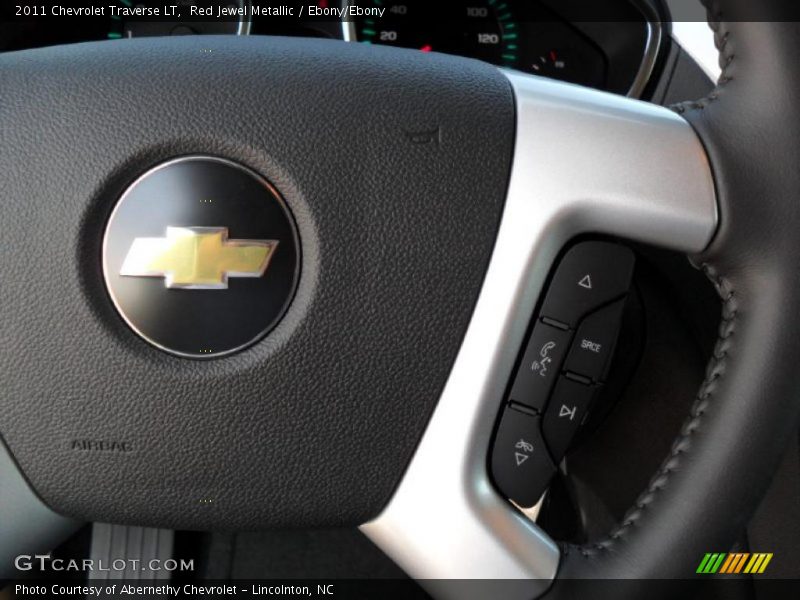 Red Jewel Metallic / Ebony/Ebony 2011 Chevrolet Traverse LT