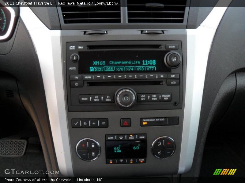 Red Jewel Metallic / Ebony/Ebony 2011 Chevrolet Traverse LT