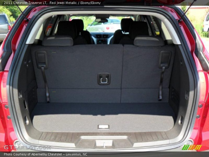 Red Jewel Metallic / Ebony/Ebony 2011 Chevrolet Traverse LT