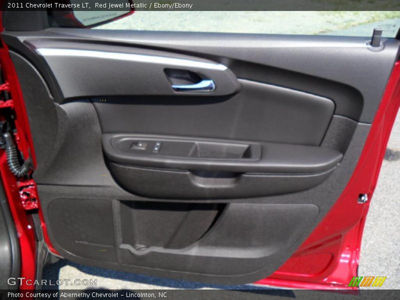 Red Jewel Metallic / Ebony/Ebony 2011 Chevrolet Traverse LT