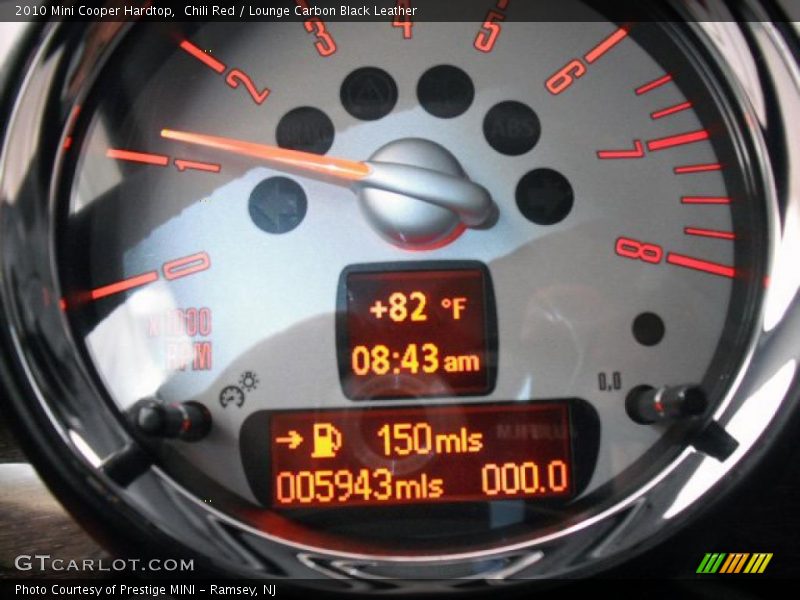 Chili Red / Lounge Carbon Black Leather 2010 Mini Cooper Hardtop