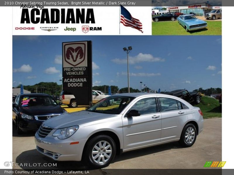 Bright Silver Metallic / Dark Slate Gray 2010 Chrysler Sebring Touring Sedan