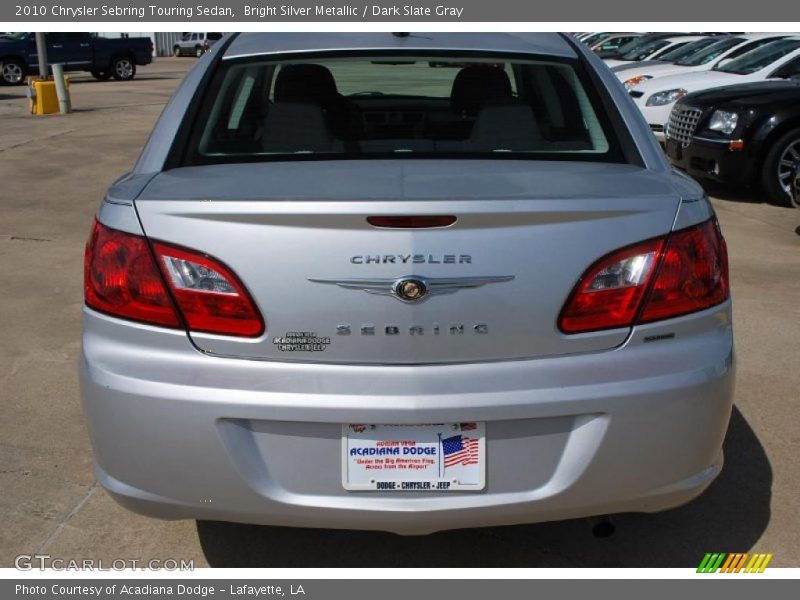Bright Silver Metallic / Dark Slate Gray 2010 Chrysler Sebring Touring Sedan