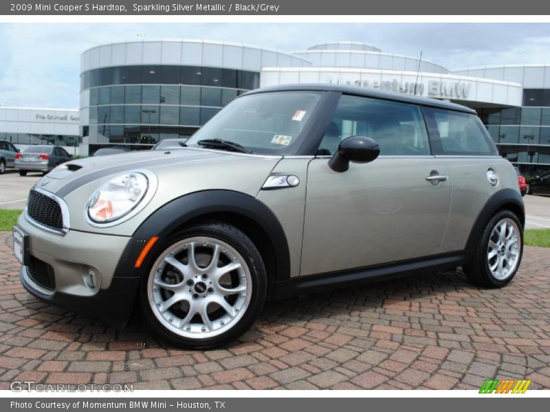 Sparkling Silver Metallic / Black/Grey 2009 Mini Cooper S Hardtop