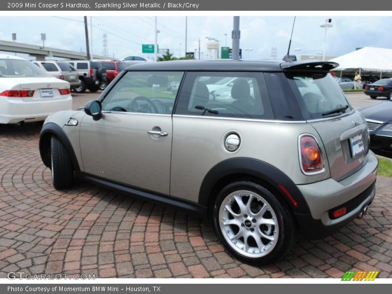Sparkling Silver Metallic / Black/Grey 2009 Mini Cooper S Hardtop