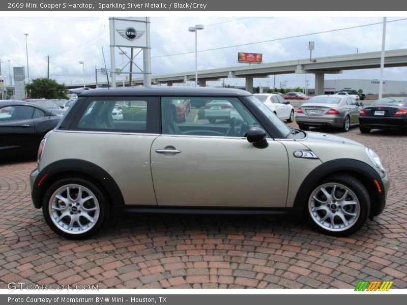 Sparkling Silver Metallic / Black/Grey 2009 Mini Cooper S Hardtop