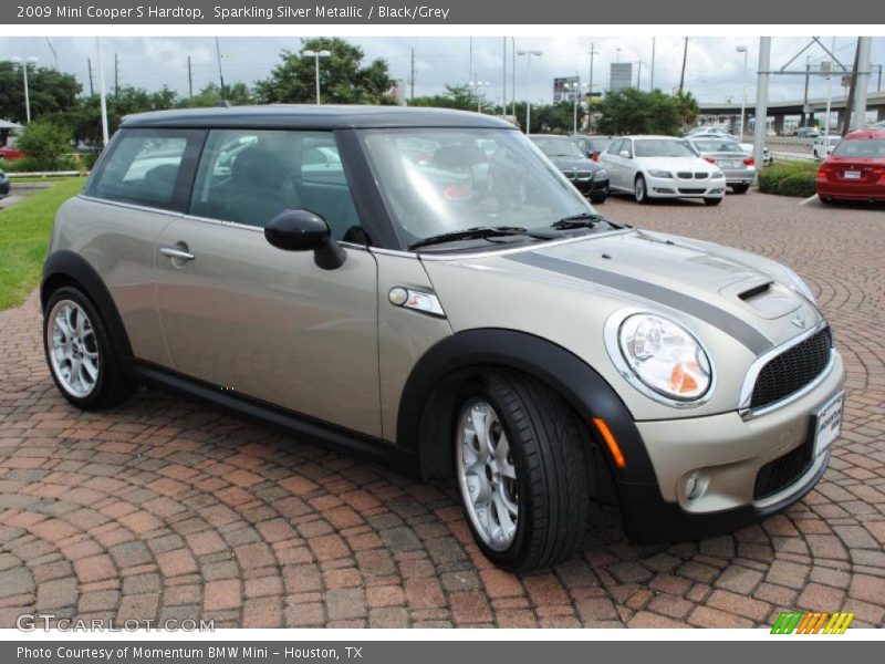 Sparkling Silver Metallic / Black/Grey 2009 Mini Cooper S Hardtop