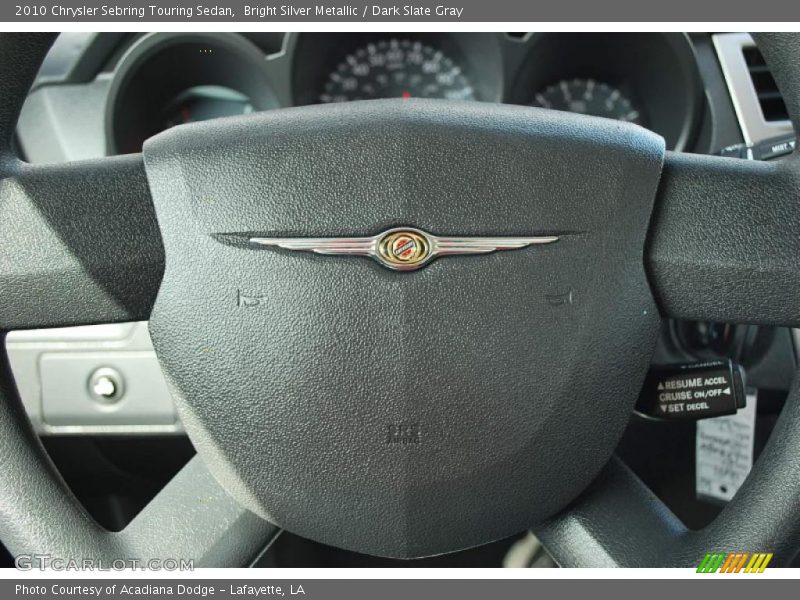 Bright Silver Metallic / Dark Slate Gray 2010 Chrysler Sebring Touring Sedan