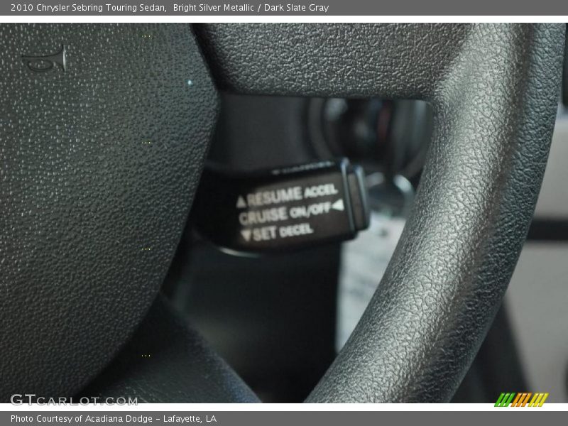 Bright Silver Metallic / Dark Slate Gray 2010 Chrysler Sebring Touring Sedan