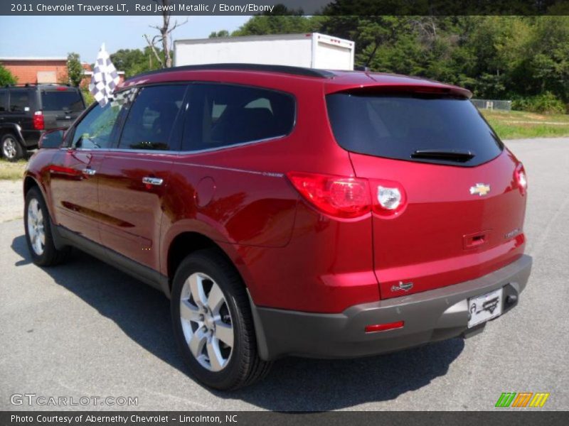 Red Jewel Metallic / Ebony/Ebony 2011 Chevrolet Traverse LT