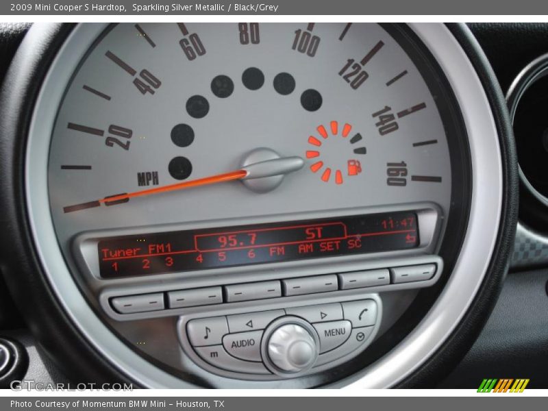 Sparkling Silver Metallic / Black/Grey 2009 Mini Cooper S Hardtop