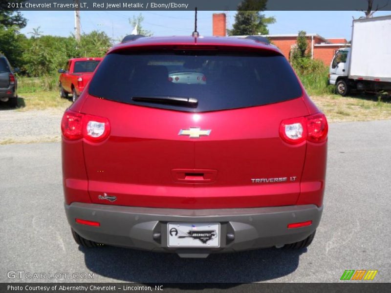 Red Jewel Metallic / Ebony/Ebony 2011 Chevrolet Traverse LT