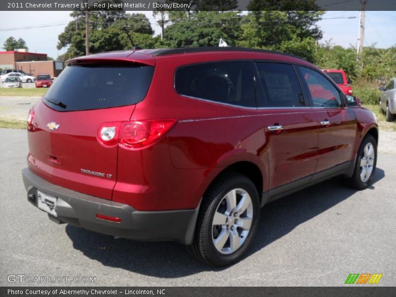 Red Jewel Metallic / Ebony/Ebony 2011 Chevrolet Traverse LT