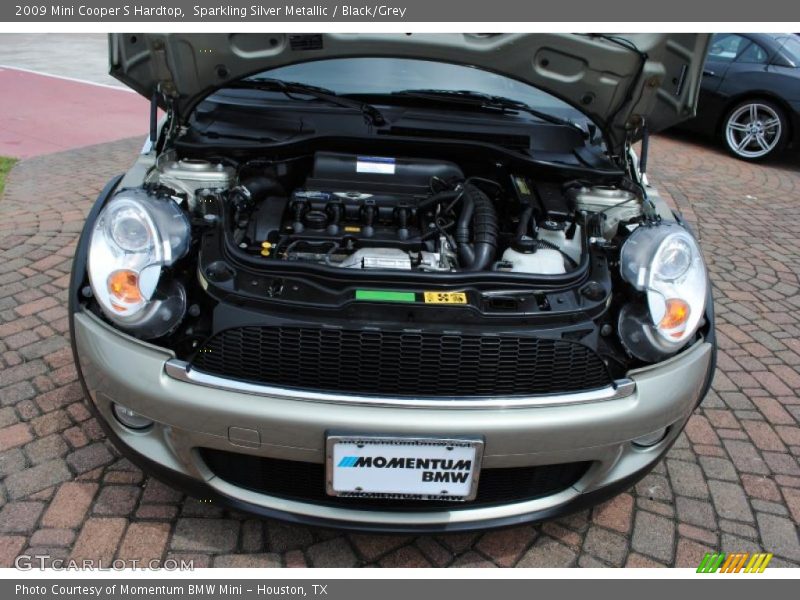 Sparkling Silver Metallic / Black/Grey 2009 Mini Cooper S Hardtop