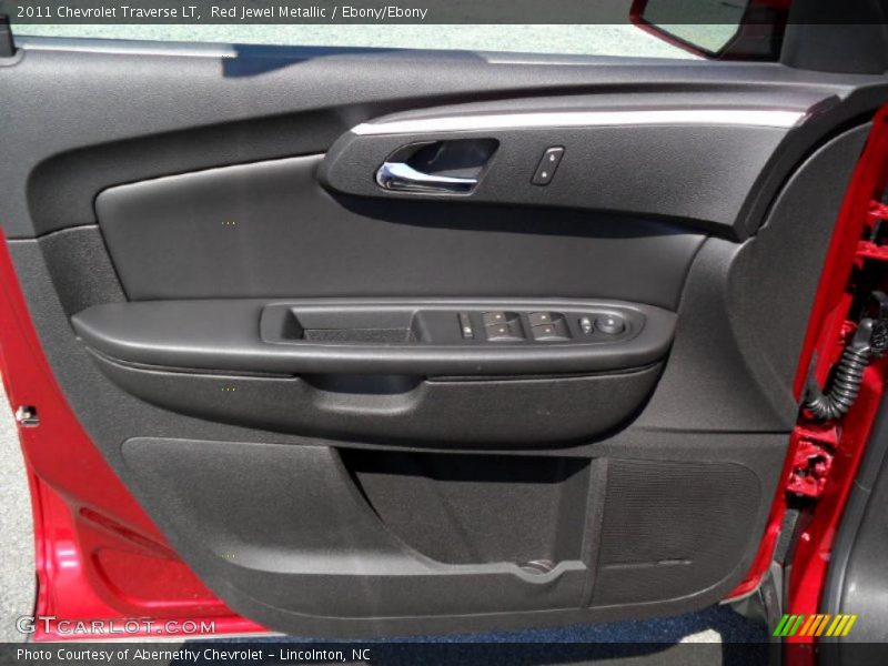 Red Jewel Metallic / Ebony/Ebony 2011 Chevrolet Traverse LT