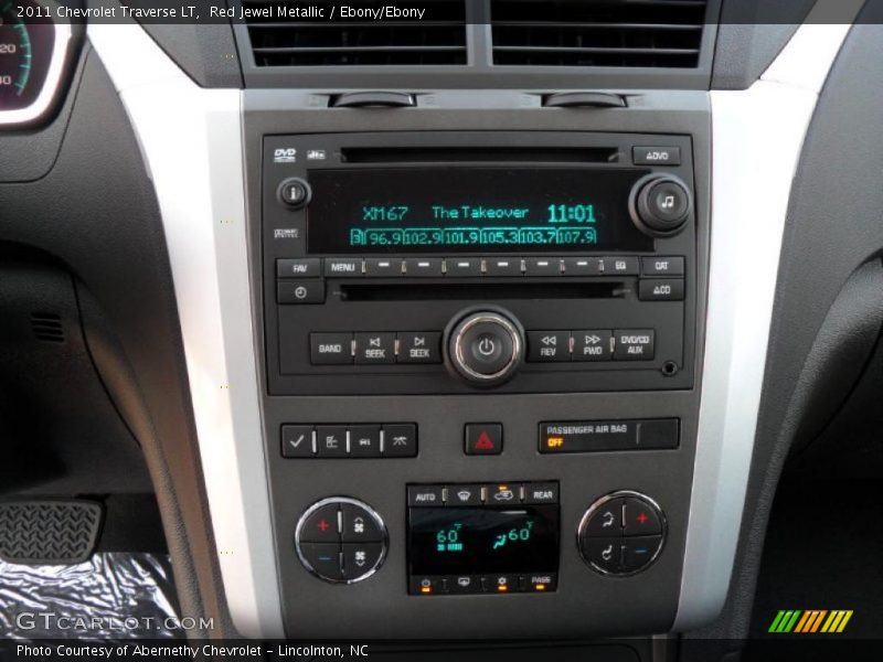 Red Jewel Metallic / Ebony/Ebony 2011 Chevrolet Traverse LT