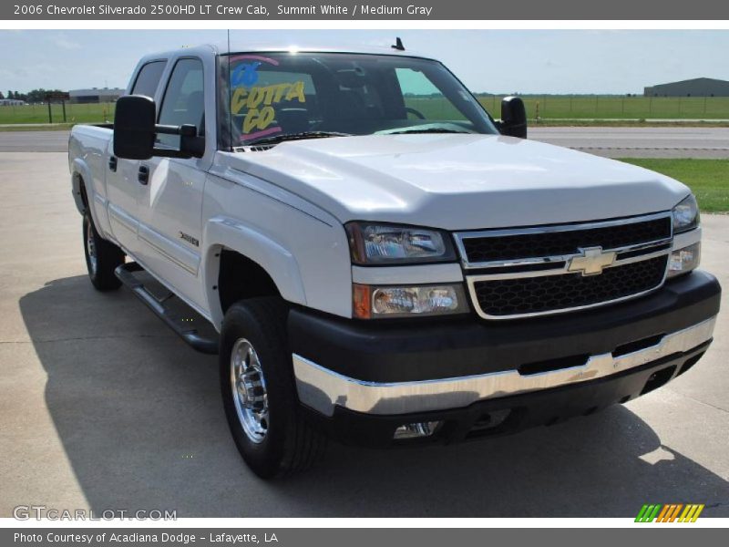 Summit White / Medium Gray 2006 Chevrolet Silverado 2500HD LT Crew Cab