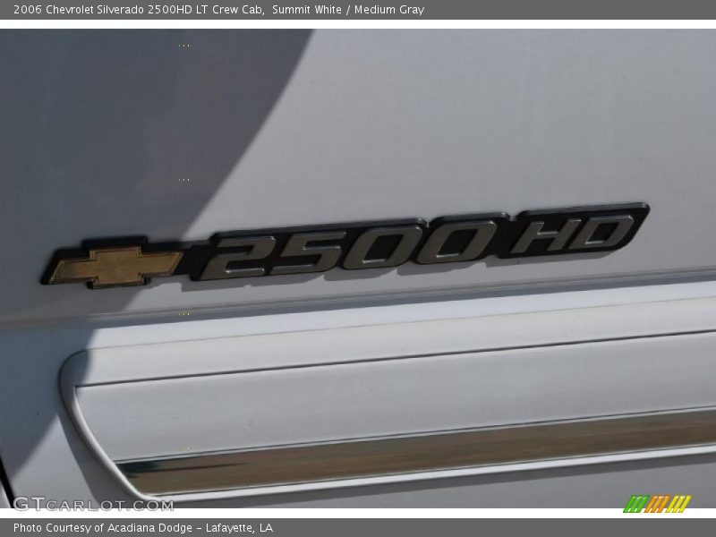 Summit White / Medium Gray 2006 Chevrolet Silverado 2500HD LT Crew Cab