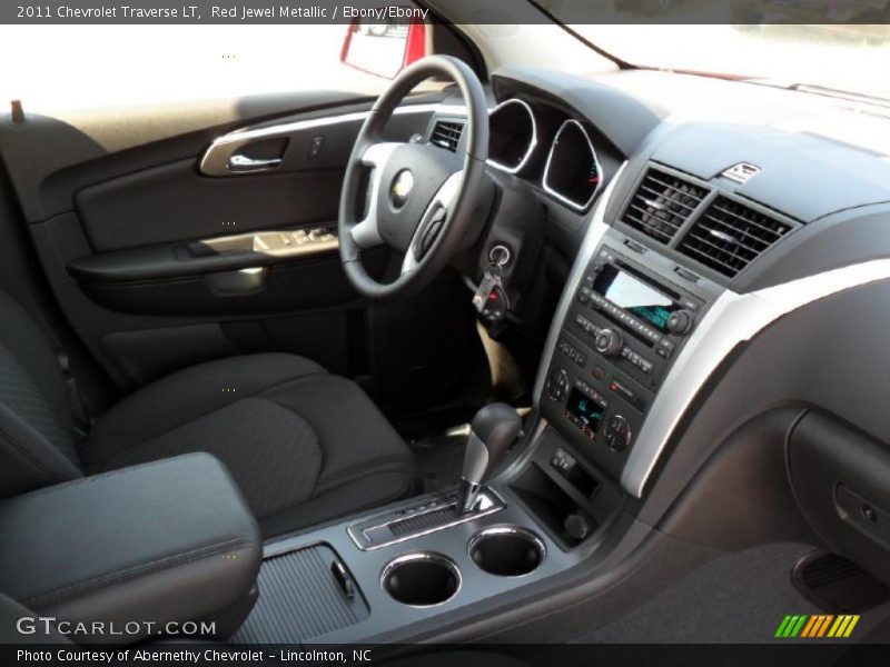 Red Jewel Metallic / Ebony/Ebony 2011 Chevrolet Traverse LT