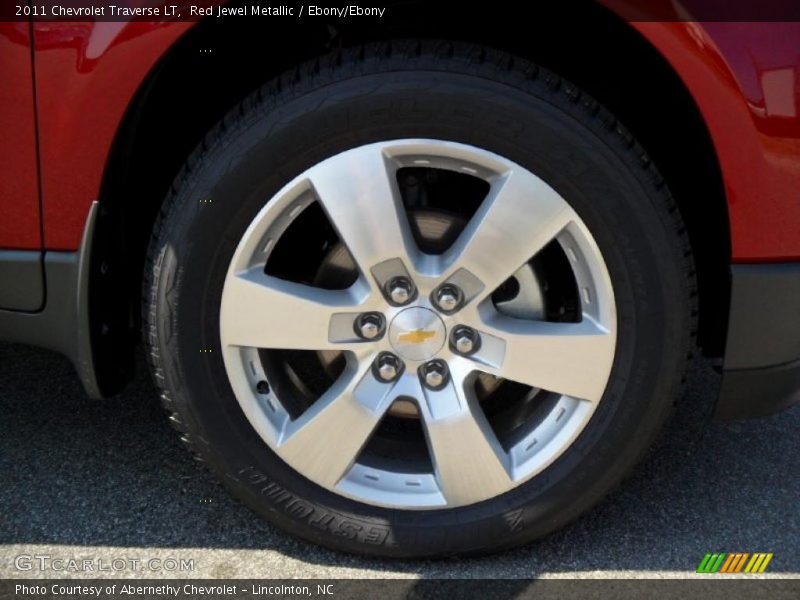 Red Jewel Metallic / Ebony/Ebony 2011 Chevrolet Traverse LT