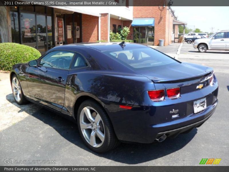 Imperial Blue Metallic / Gray 2011 Chevrolet Camaro SS/RS Coupe