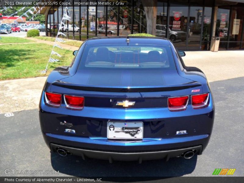 Imperial Blue Metallic / Gray 2011 Chevrolet Camaro SS/RS Coupe