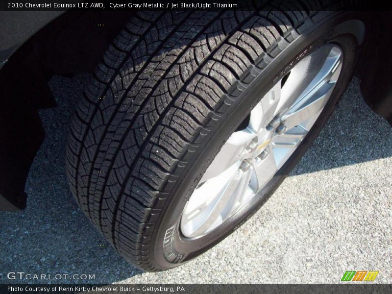 Cyber Gray Metallic / Jet Black/Light Titanium 2010 Chevrolet Equinox LTZ AWD