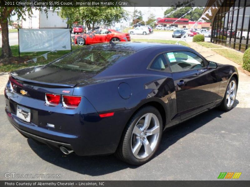 Imperial Blue Metallic / Gray 2011 Chevrolet Camaro SS/RS Coupe