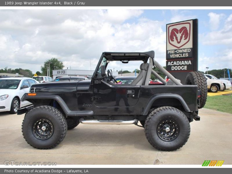Black / Gray 1989 Jeep Wrangler Islander 4x4