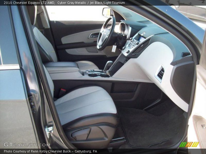 Cyber Gray Metallic / Jet Black/Light Titanium 2010 Chevrolet Equinox LTZ AWD
