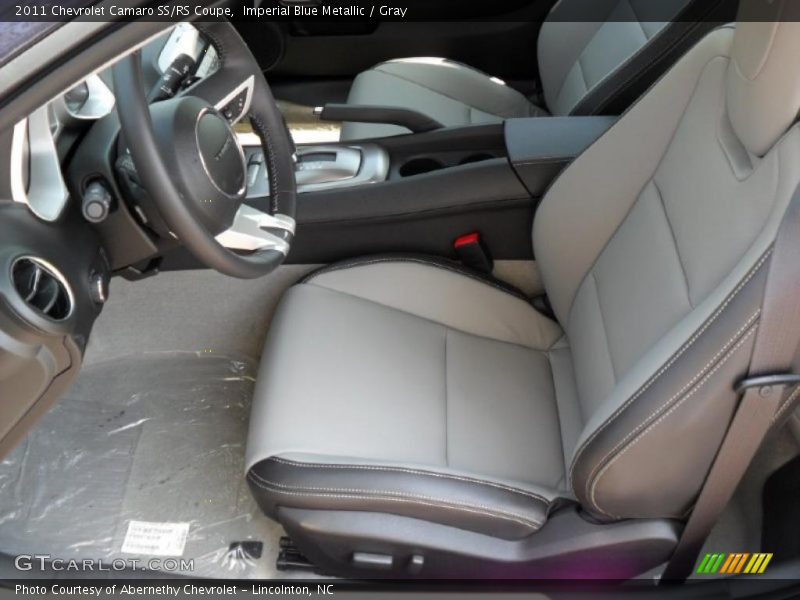 Imperial Blue Metallic / Gray 2011 Chevrolet Camaro SS/RS Coupe