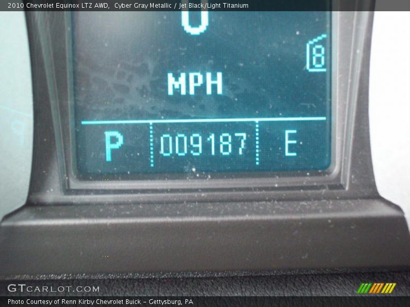 Cyber Gray Metallic / Jet Black/Light Titanium 2010 Chevrolet Equinox LTZ AWD