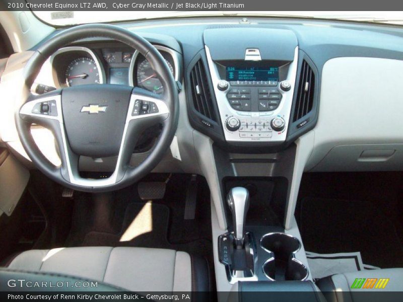 Cyber Gray Metallic / Jet Black/Light Titanium 2010 Chevrolet Equinox LTZ AWD