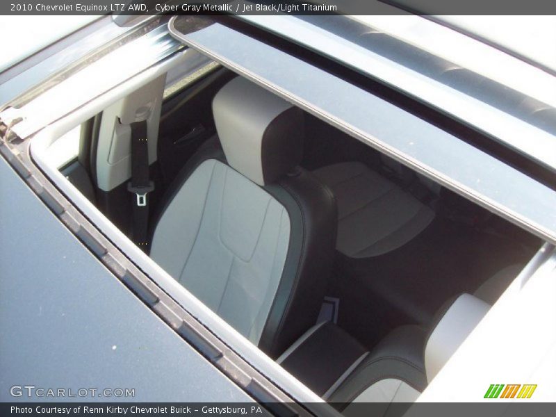 Cyber Gray Metallic / Jet Black/Light Titanium 2010 Chevrolet Equinox LTZ AWD