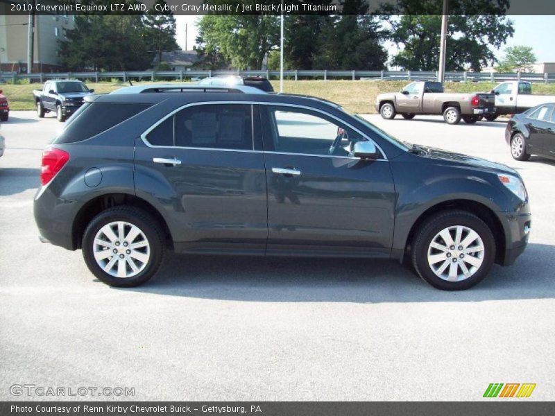 Cyber Gray Metallic / Jet Black/Light Titanium 2010 Chevrolet Equinox LTZ AWD