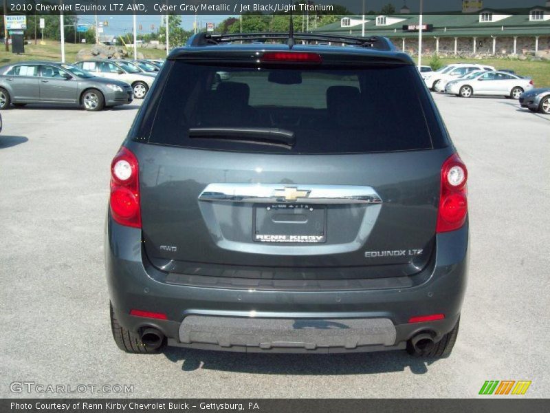 Cyber Gray Metallic / Jet Black/Light Titanium 2010 Chevrolet Equinox LTZ AWD